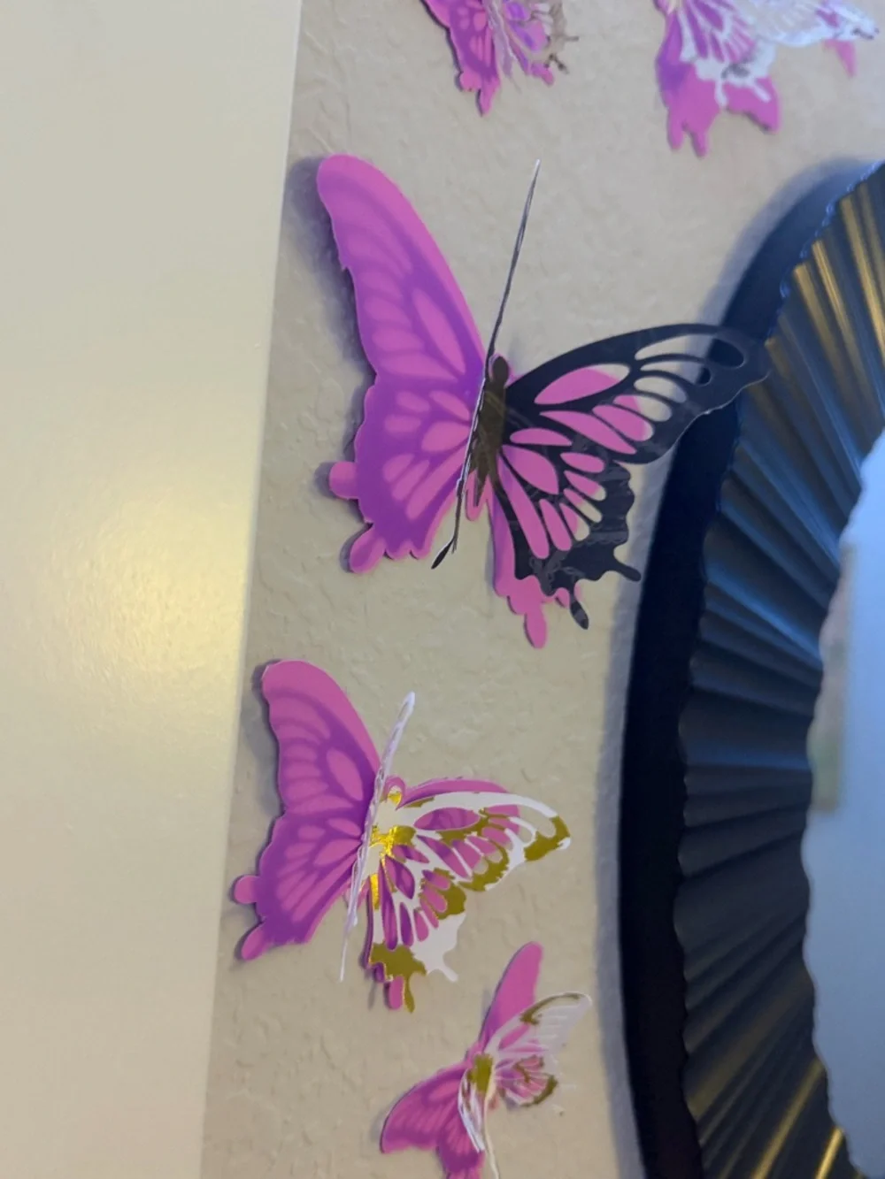 Pink Butterfly Wall Decals - Decorative Home Wall Decor